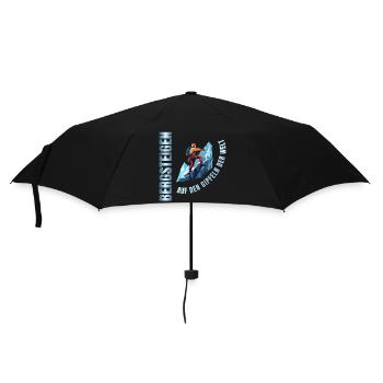 Auf den Gipfeln der Welt - Regenschirm (klein) - Schwarz - Vorne