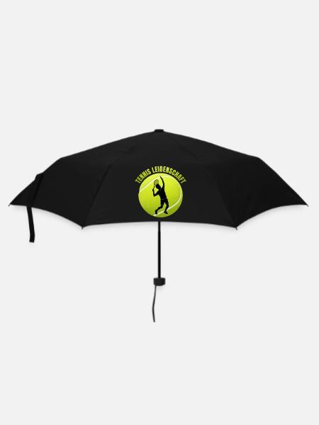 Tennis Leidenschaft - Regenschirm (klein) - Schwarz