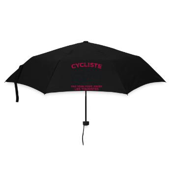 Radfahrer Geschenk Personalisierter Humor - Regenschirm (klein) - Schwarz - Vorne
