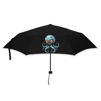 Octopus Halloween Funny Zombie - Umbrella (small) - black - Front