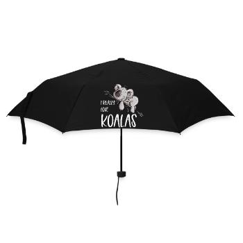 I Really Love Koalas Koala Bear - Umbrella (small) - black - Front