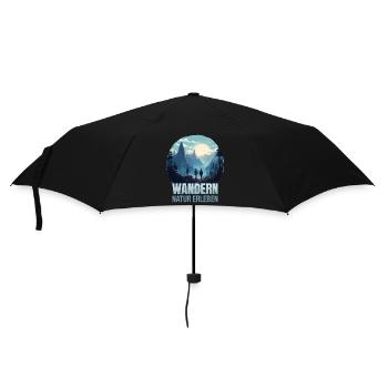 Natur erleben - Regenschirm (klein) - Schwarz - Vorne