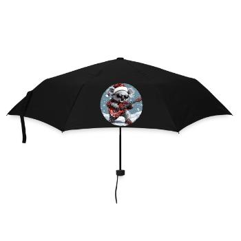 Guitare Rocker de Noël Koala - Parapluie standard - noir - Devant
