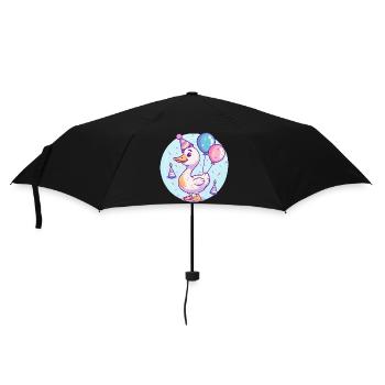 Bande dessinée anniversaire oie - Parapluie standard - noir - Devant