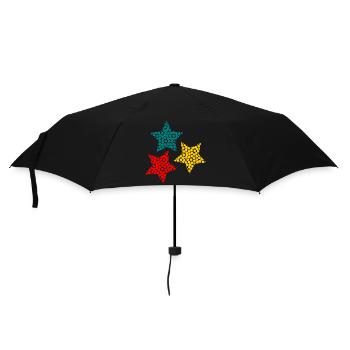 STAR. CHRISTMAS. MERRY CHRISTMAS. MERRY CHRISTMAS - Umbrella (small) - black - Front