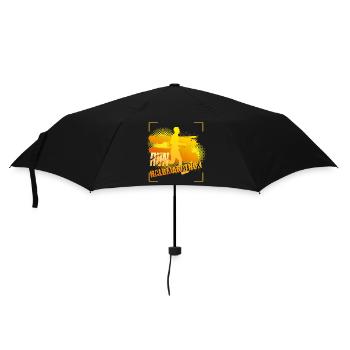 21 09 KM - Halbmarathon - Regenschirm (klein) - Schwarz - Vorne
