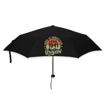 Anniversaire Avril 1941 - Idée Cadeau Avril 1941 - Parapluie standard - noir - Devant