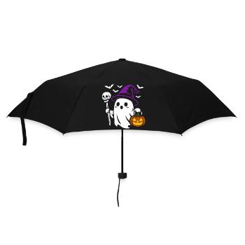 Fantôme, Costume de fête d’Halloween - Citrouille - Parapluie standard - noir - Devant