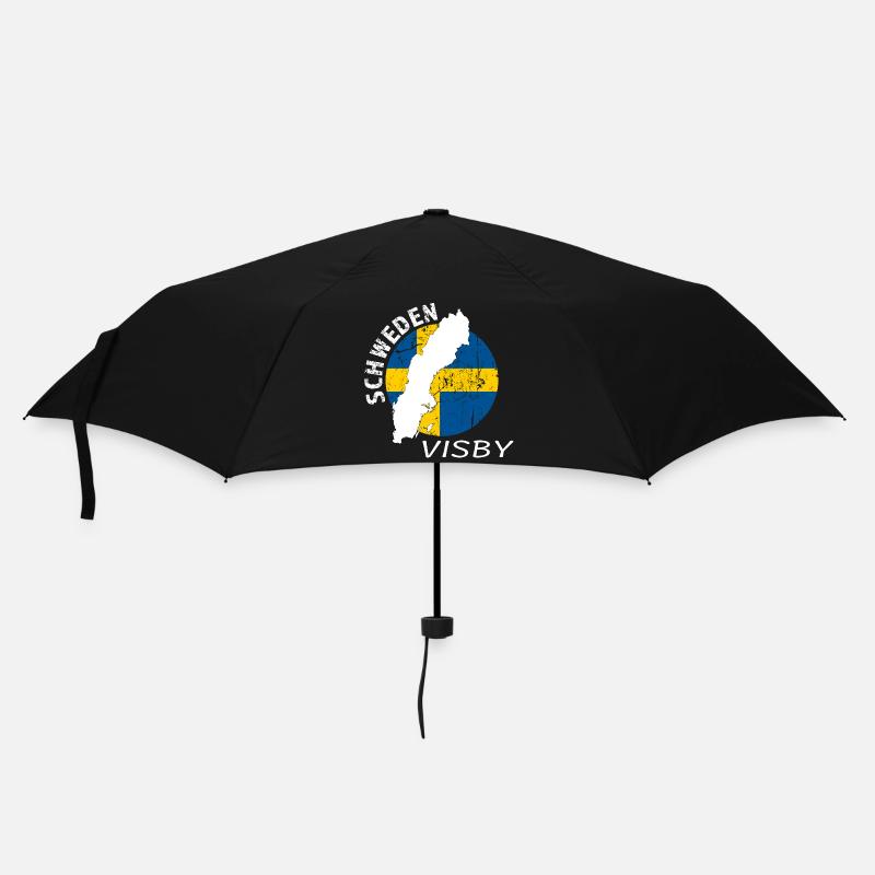 Visby - Regenschirm (klein) - Schwarz