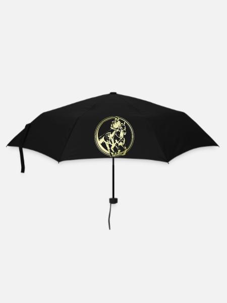 Silhouette de cheval d’équitation - Parapluie standard - noir