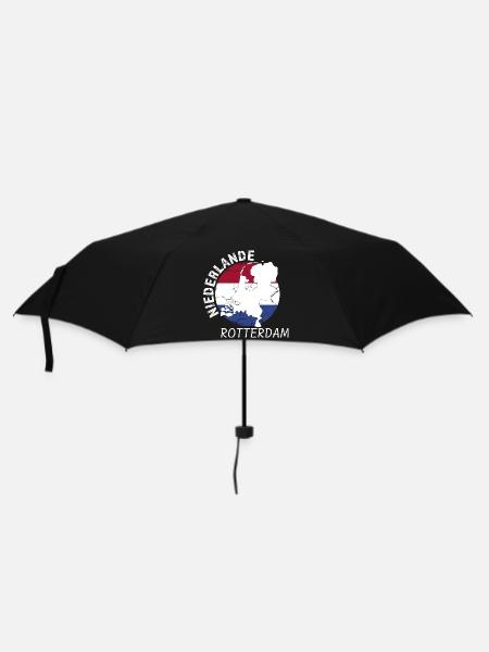 Rotterdam - Regenschirm (klein) - Schwarz