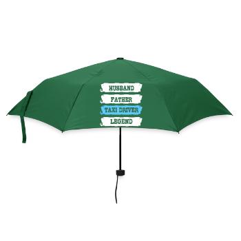 Taxi Taxifahrer - Regenschirm (klein) - Flaschengrün - Vorne
