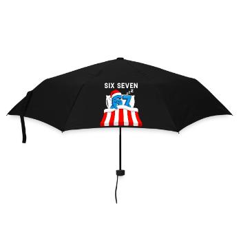 Cadeau drôle de pyjama mème italien 67 - Parapluie standard - noir - Devant