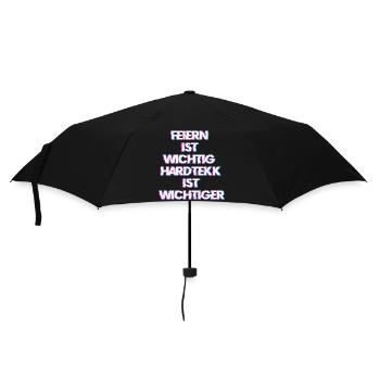 Hardtekk Tekk - Regenschirm (klein) - Schwarz - Vorne
