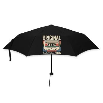61st Birthday - Vintage Gift 1965 - Umbrella (small) - black - Front