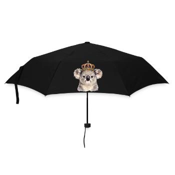 Royal koala with crown - Umbrella (small) - black - Front