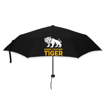 Tigre à dents de sabre Préhistorique - Parapluie standard - noir - Devant