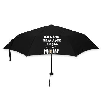 ich kann mehr aber ich sag moin - Regenschirm (klein) - Schwarz - Vorne