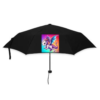 dragon - Umbrella (small) - black - Front
