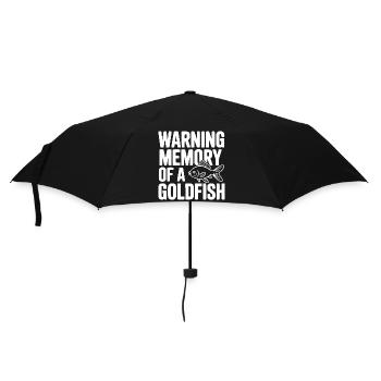 Warning Memory of a Goldfish - Umbrella (small) - black - Front
