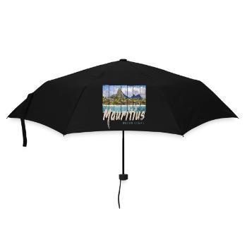 Mauritius in the Indian Ocean Beach Souvenir - Umbrella (small) - black - Front