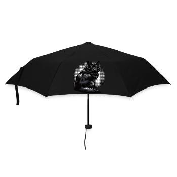 Black German Shepherd German Shepherd Owner - Umbrella (small) - black - Front