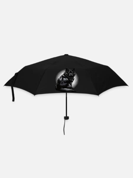 Schwarzer Schäferhund Schäferhundbesitzer - Regenschirm (klein) - Schwarz