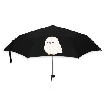 Snowy Owl Cozy Charm - Umbrella (small) - black - Front