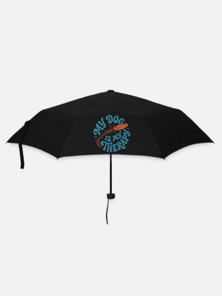 Dog Therapy - Regenschirm (klein) - Schwarz