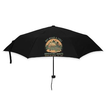 Offroad & Chill Abenteuer SUV - Regenschirm (klein) - Schwarz - Vorne