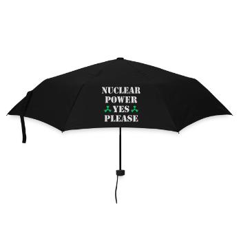 Atomkraft, Ja bitte, Kernenergie - Regenschirm (klein) - Schwarz - Vorne