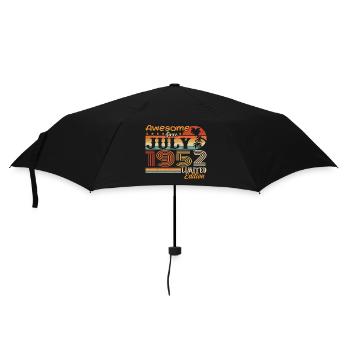 Juli 1952 Juli Geburtstagsgeschenk Juli 1952 - Regenschirm (klein) - Schwarz - Vorne