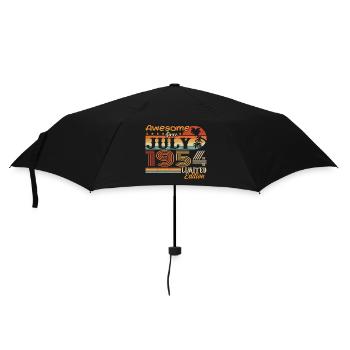 Juli 1954 Juli Geburtstagsgeschenk Juli 1954 - Regenschirm (klein) - Schwarz - Vorne