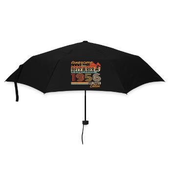 Retro Vintage Legendär Geburtstag Dezember 1956 - Regenschirm (klein) - Schwarz - Vorne