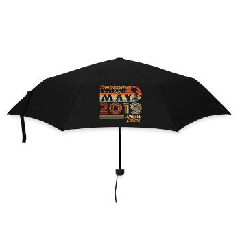 May 2019 - Vintage 2019 Anniversary - May 2019 - Umbrella (small) - black - Front