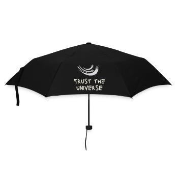 Trust the Universe - Regenschirm (klein) - Schwarz - Vorne