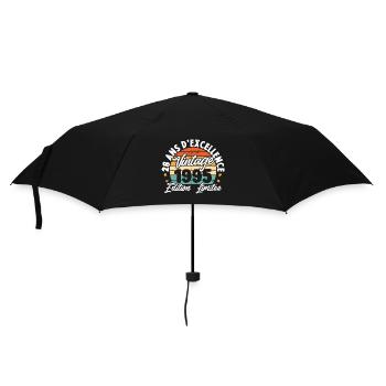 Vintage Cadeau D'anniversaire 28 Ans Vintage 1995 - Parapluie standard - noir - Devant