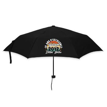 Vintage Cadeau D'anniversaire 11 Ans Vintage 2012 - Parapluie standard - noir - Devant