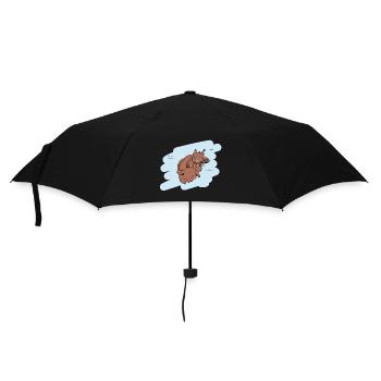 Design d’illustration « Bisous d’écureuil » - Parapluie standard - noir - Devant
