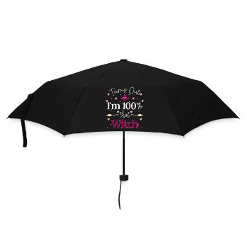 Hexe Magie Spruch Walpurgisnacht - Regenschirm (klein) - Schwarz - Vorne