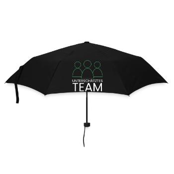 unterschätztes Team - Regenschirm (klein) - Schwarz - Vorne