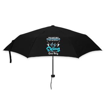 Skiing Snow Hobby - Umbrella (small) - black - Front