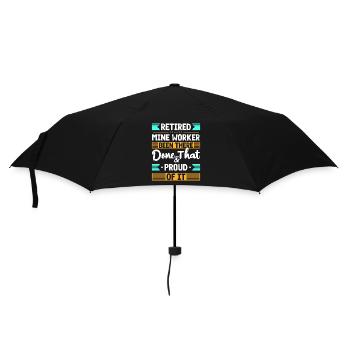 Miner Occupation Mining - Umbrella (small) - black - Front