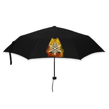 Snowflake E 99 - Umbrella (small) - black - Front
