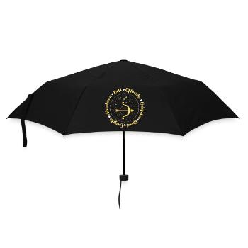 Zodiac Superstition Month of birth - Umbrella (small) - black - Front