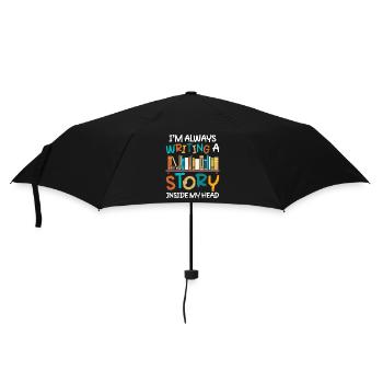 Author Writing Literature Book Author - Umbrella (small) - black - Front