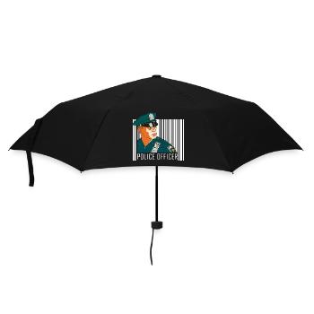 Policier Uniforme de scène de crime - Parapluie standard - noir - Devant