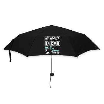 Tobogganing Winter Sports Slides - Umbrella (small) - black - Front