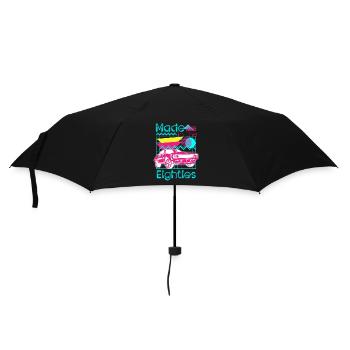 Neon Cool Kostüm Leuchtreklame - Regenschirm (klein) - Schwarz - Vorne