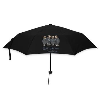 Abschied Job Arbeit Alles Gute von Deinen Kollegen - Regenschirm (klein) - Schwarz - Vorne